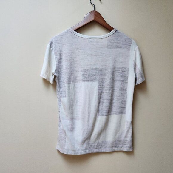 Aritzia Wilfred free grey cream knit t shirt - Picture 5 of 5